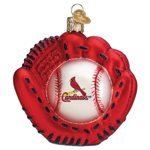 Cardinals Baseball Mitt Ornament - themonogram manor 