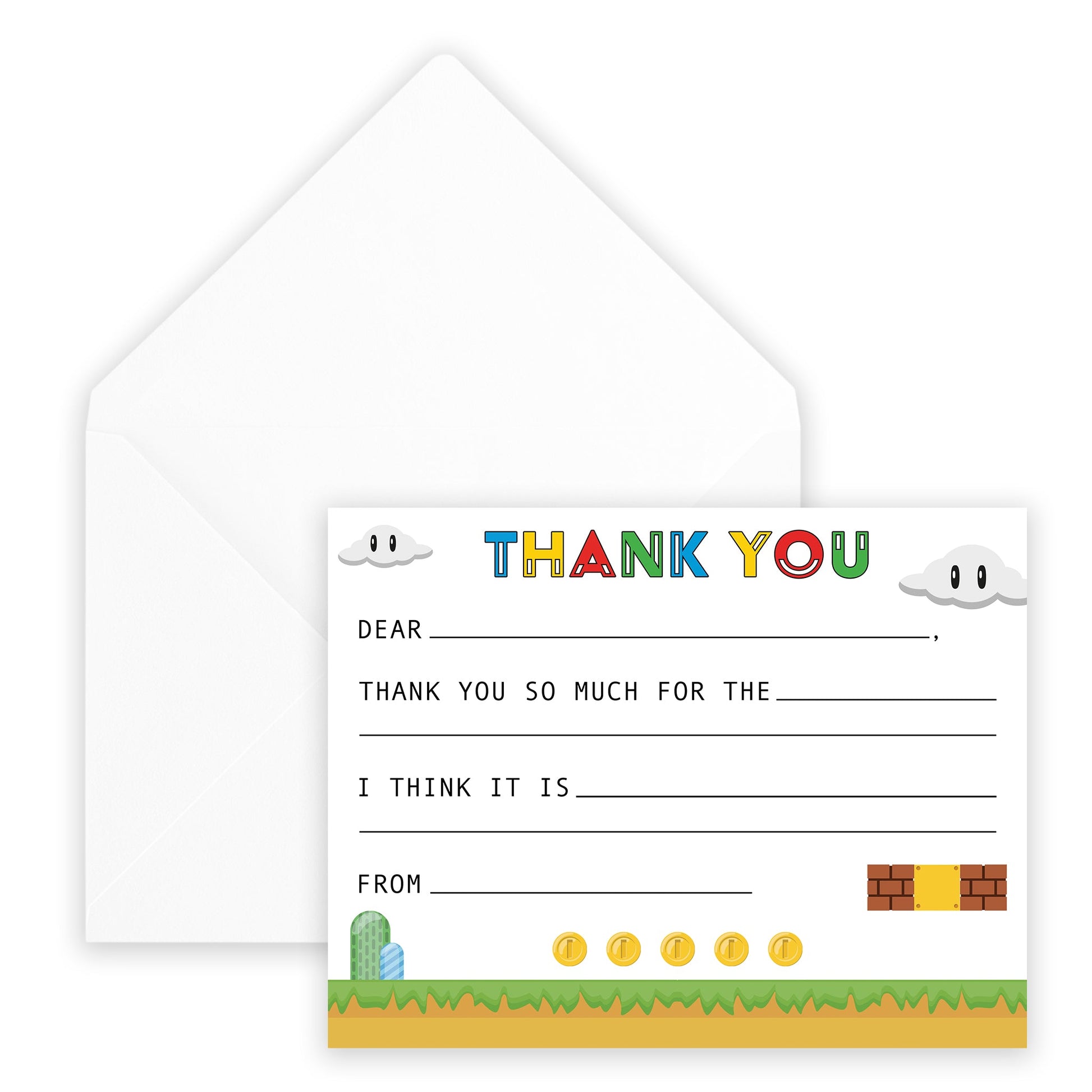 super mario fill - in thank you note - themonogram manor 