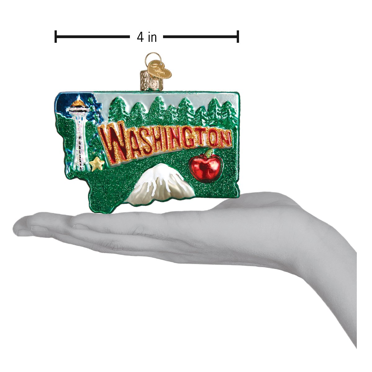 State Of Washington Ornament - themonogram manor 