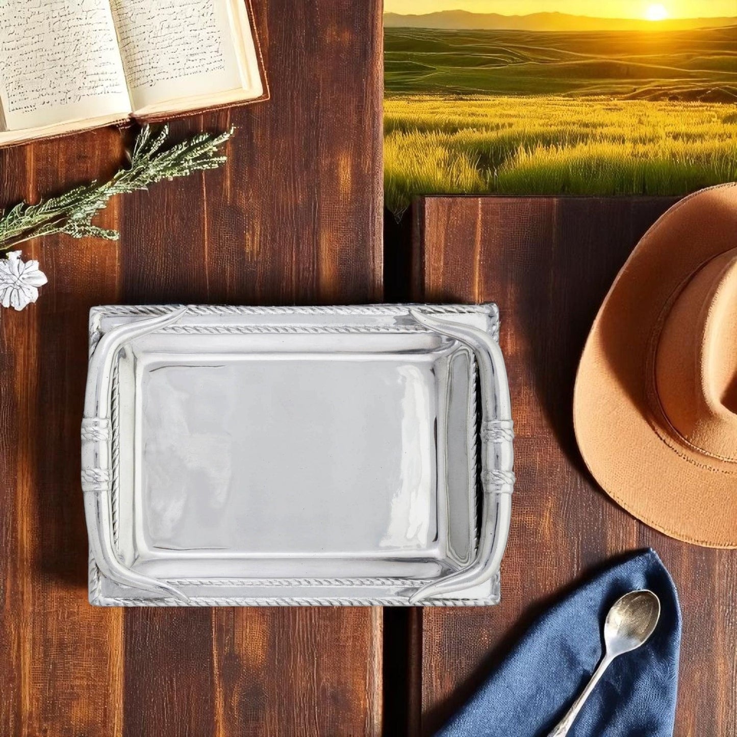 Longhorn Catch All - themonogram manor 