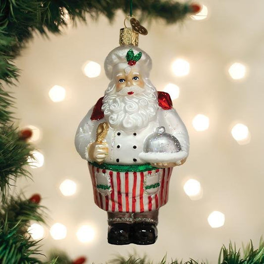 Chef Santa Ornament - themonogram manor 