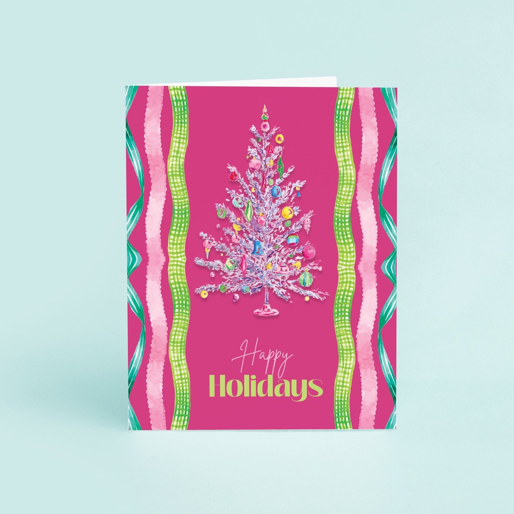 Aluminum Tree Happy Holidays - themonogram manor 