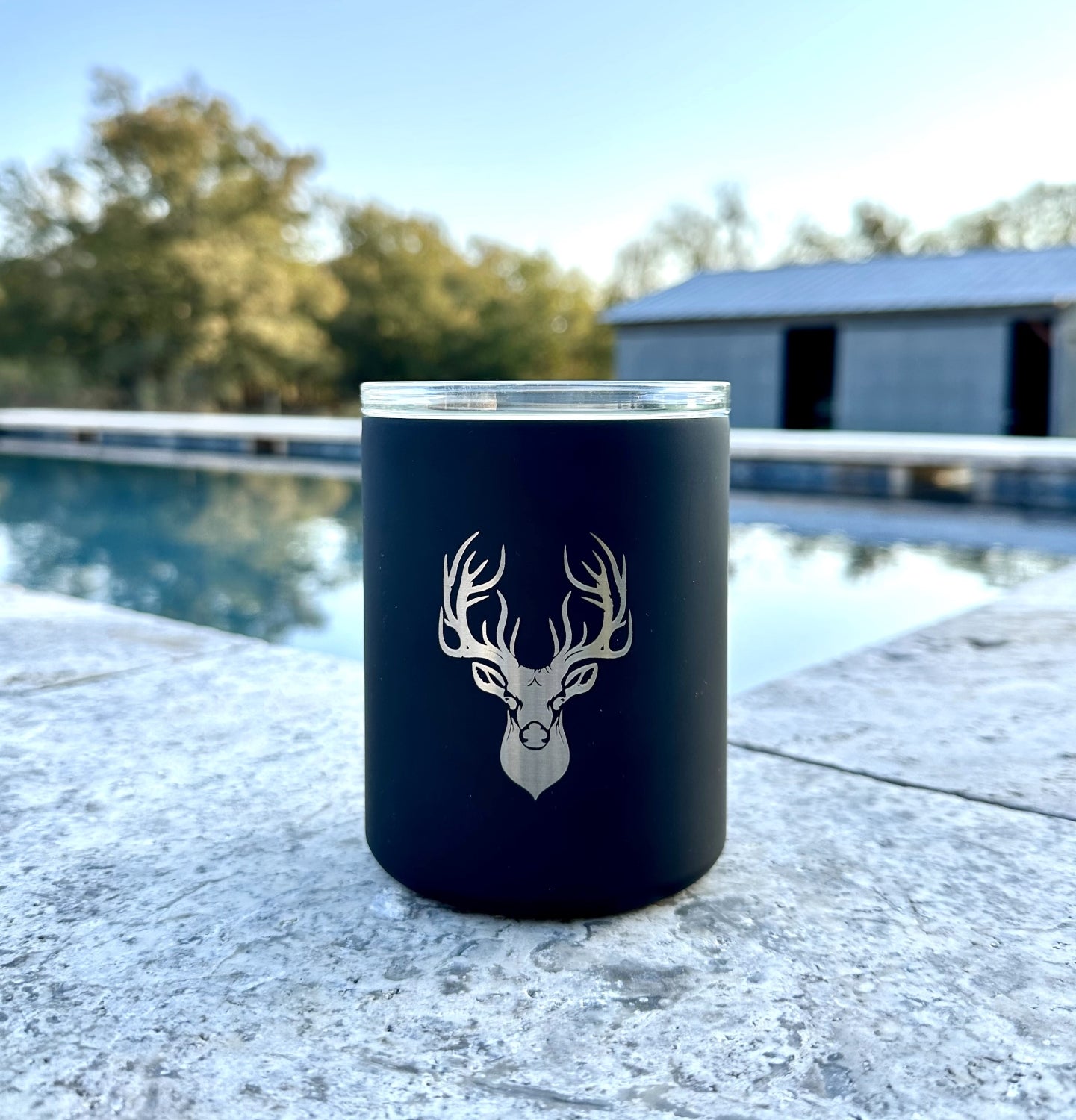 Limited Edition Deer Hunter Set of 4 Whiskey Glasses - themonogram manor 