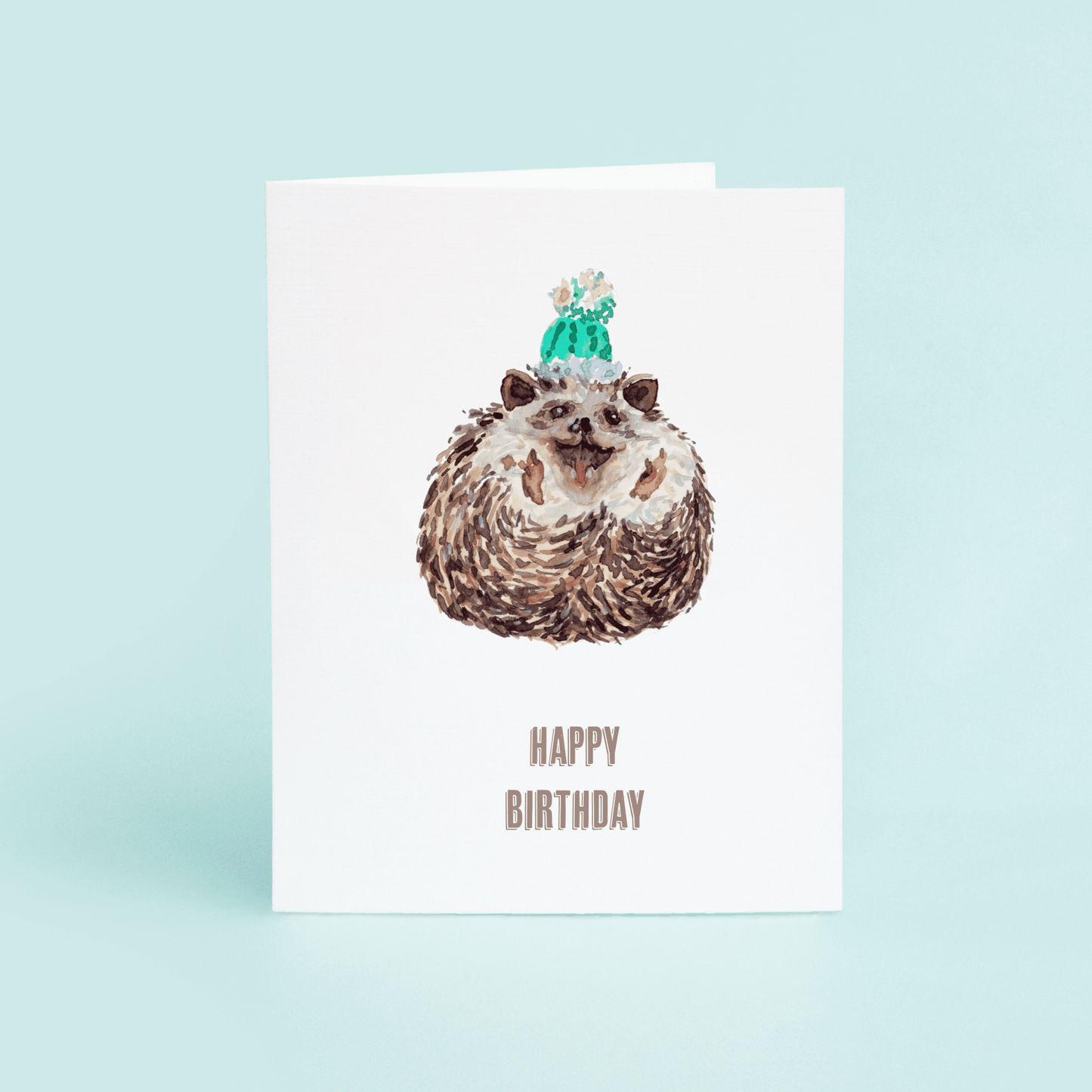 Hedgehog Birthday Card - themonogram manor 