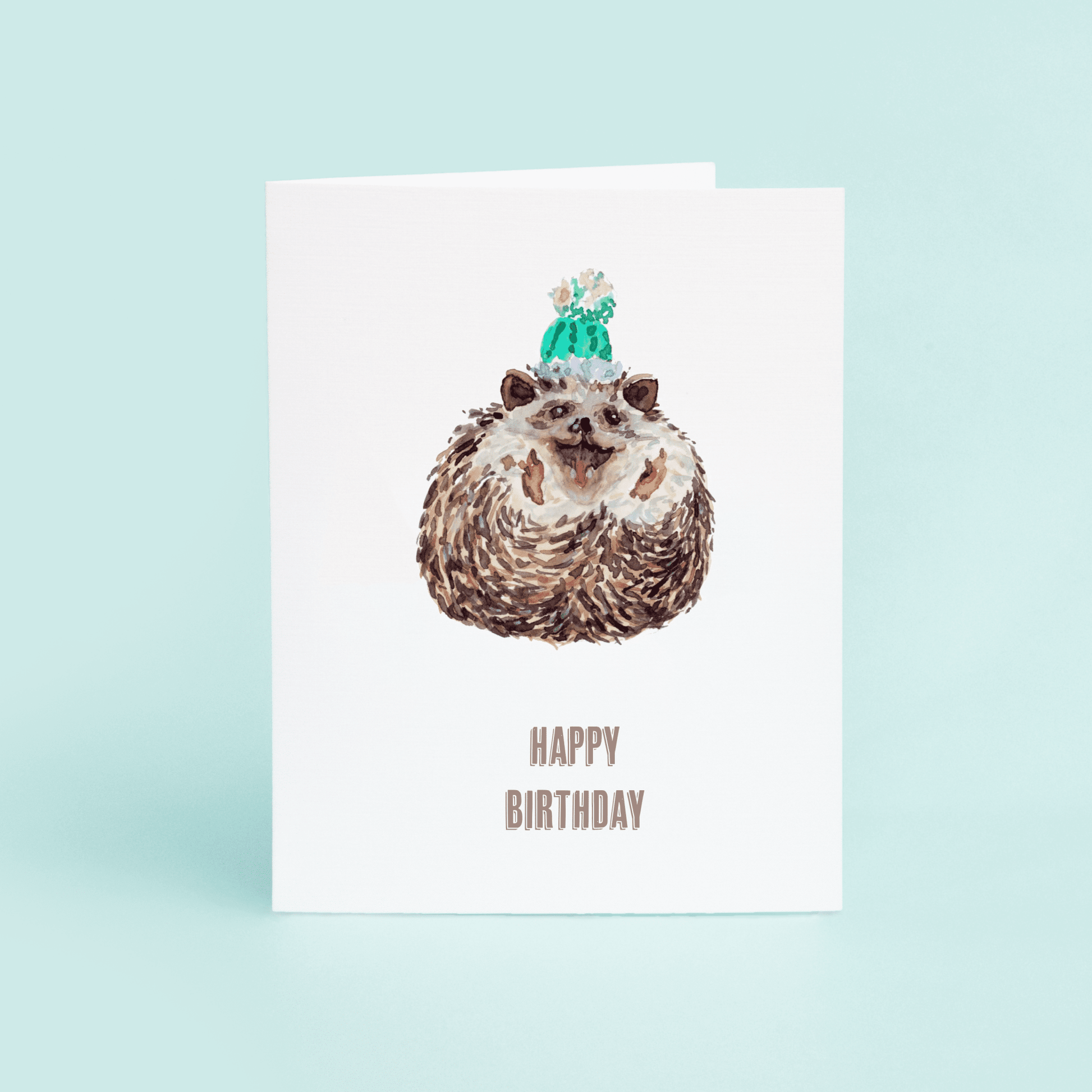 Hedgehog Birthday Card - themonogram manor 