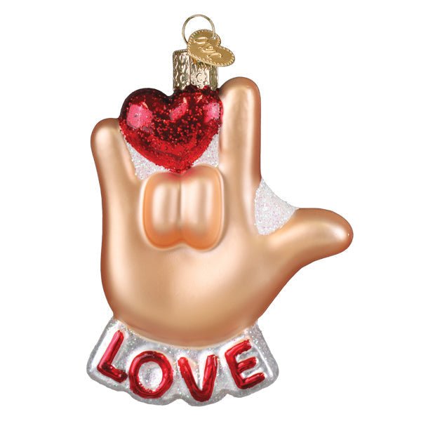 Love Sign Language Ornament - themonogram manor 