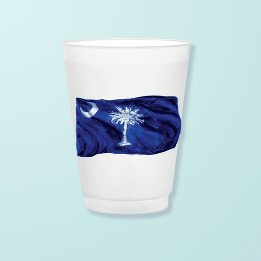 South Carolina Flag Frosted Cups - themonogram manor 