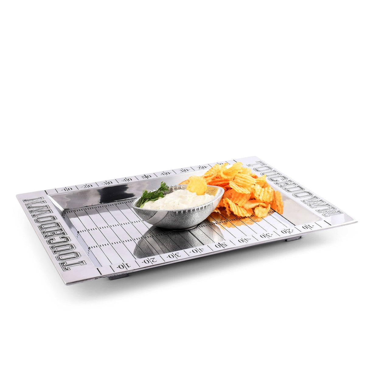 Football Field Chip and Dip Tray and Bowl - themonogram manor 