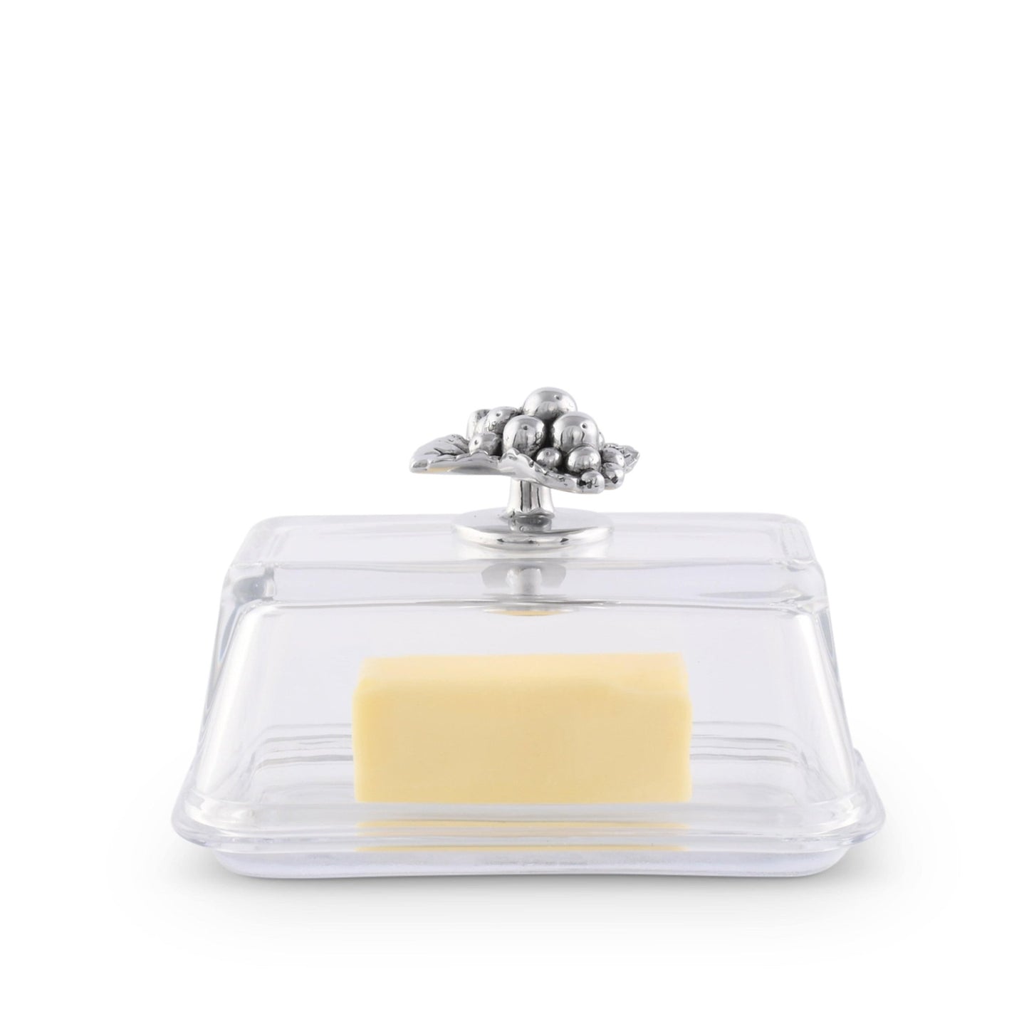 Glass Butter Dish - Grape - themonogram manor 