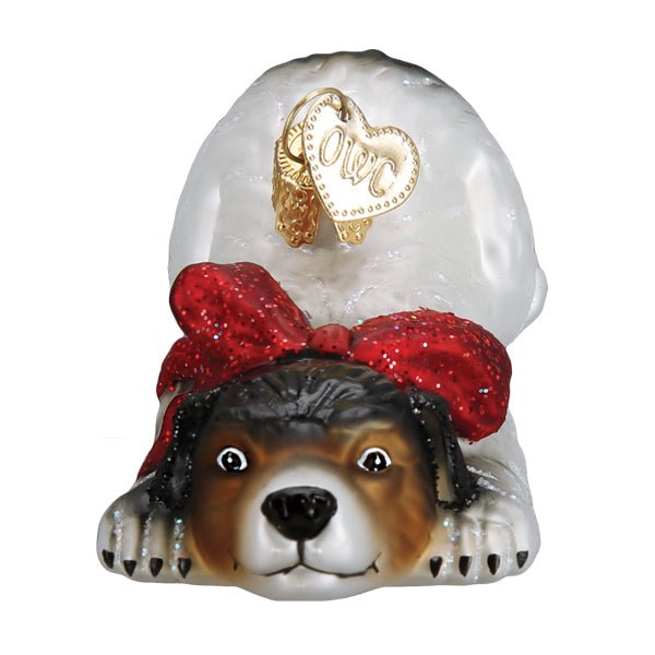 Norman Rockwell Signature Dog Ornament - themonogram manor 