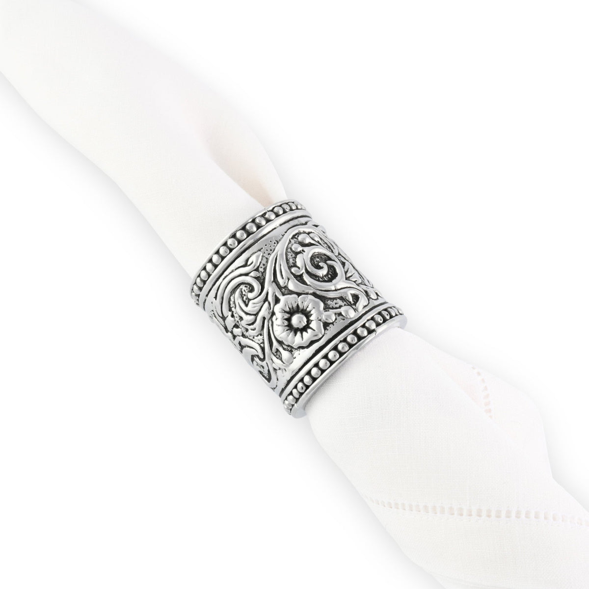 Concho Pattern Napkin Rings Set of 4 - themonogram manor 