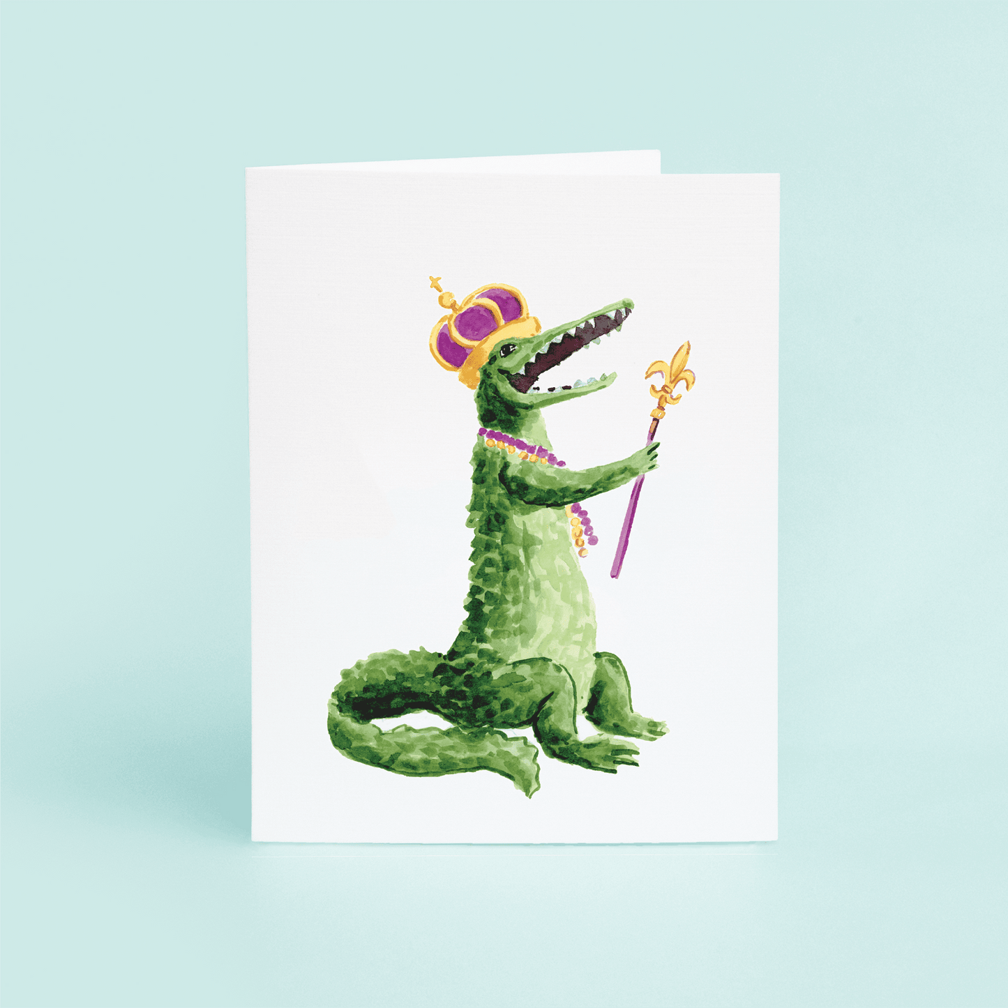 Mardi Gras Alligator - themonogram manor 