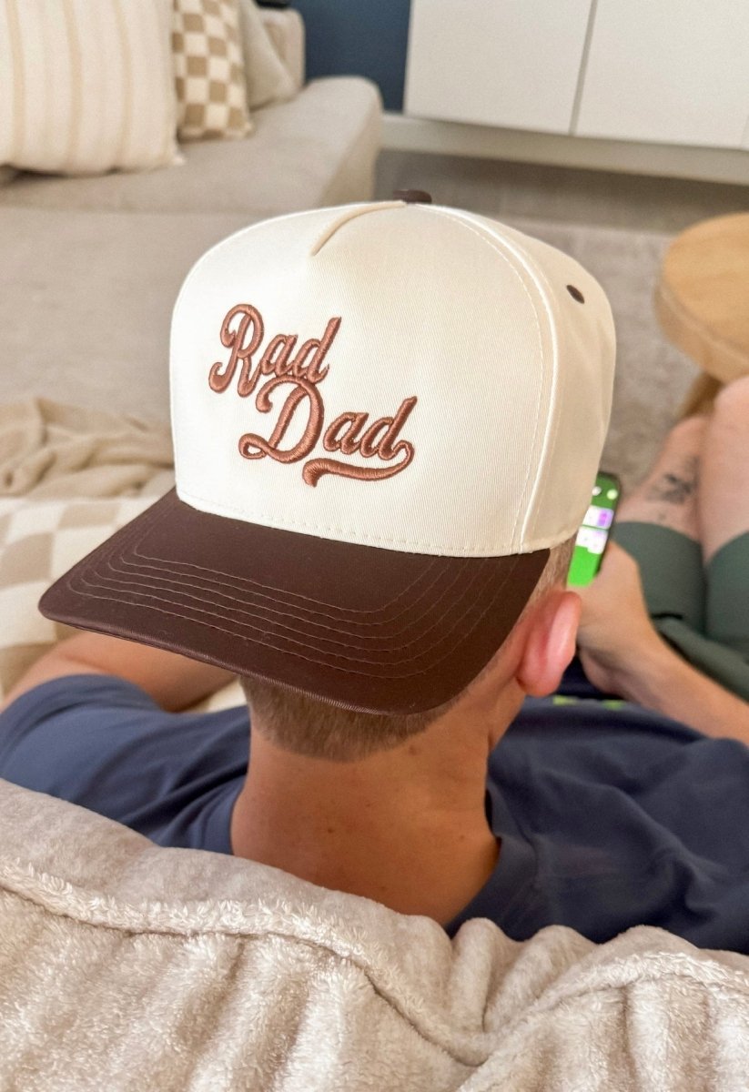 3D Embroidery 'Dad' Snapback Hat - themonogram manor 