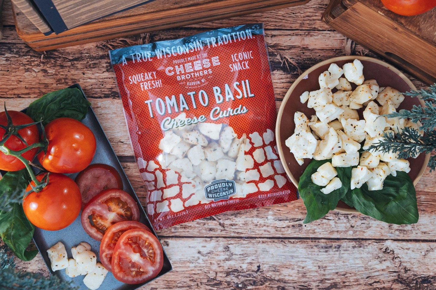 Tomato Basil Cheese Curds *Ships Fresh Daily* - themonogram manor 