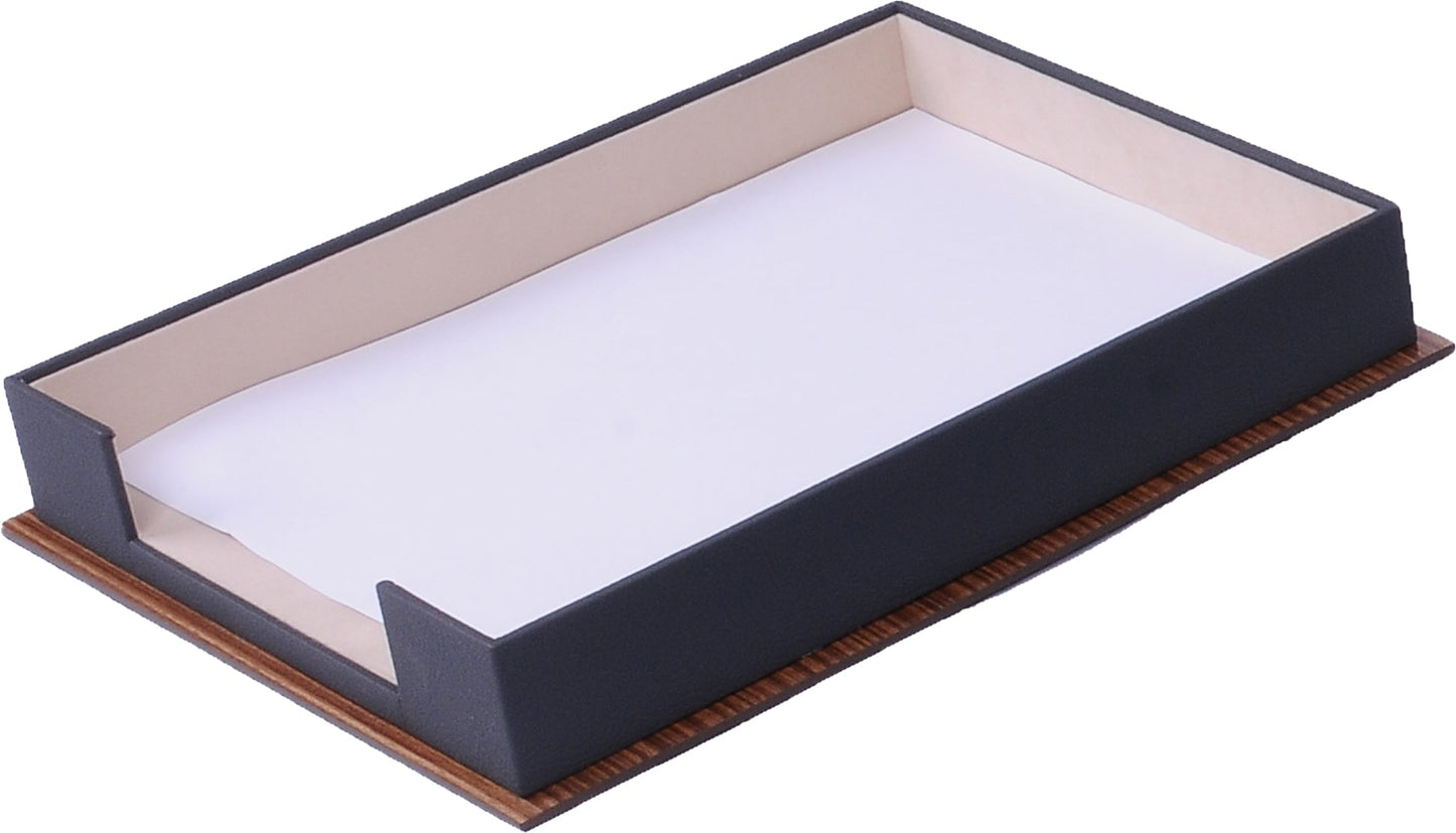 MOOG Star Wooden & Leather Document Tray - themonogram manor 