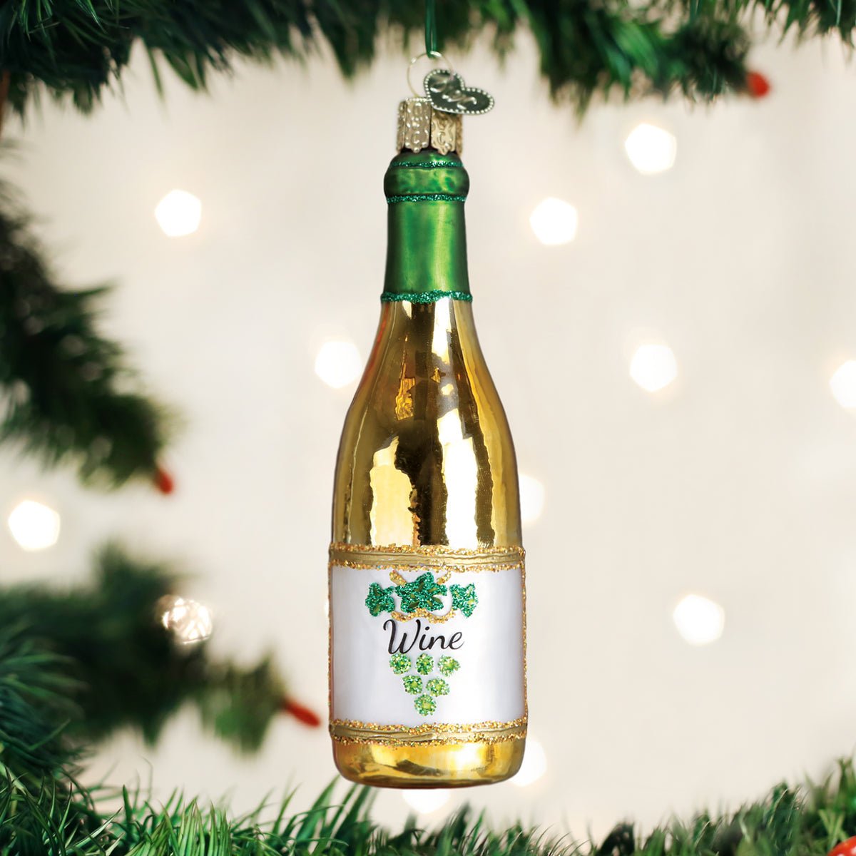 White Wine Bottle Ornament - #themonogram manor #