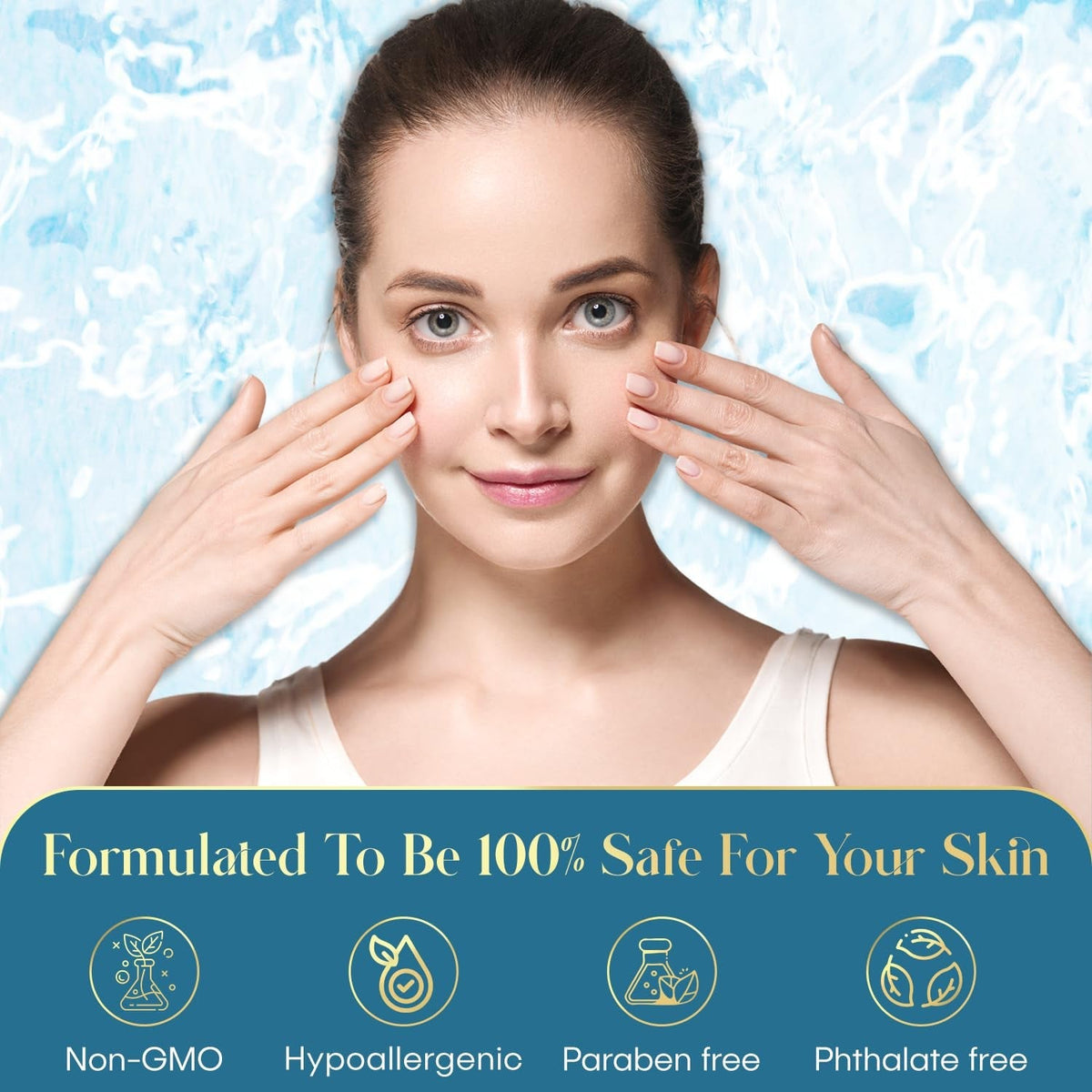Hyaluronic Acid & Collagen Wrinkle Reducing Serum - Deep Hydration, Plumps & Smooths Skin - Dermatologist Tested, Clean Beauty, Korean Skin Care - 1.69 FL.OZ. - themonogram manor 