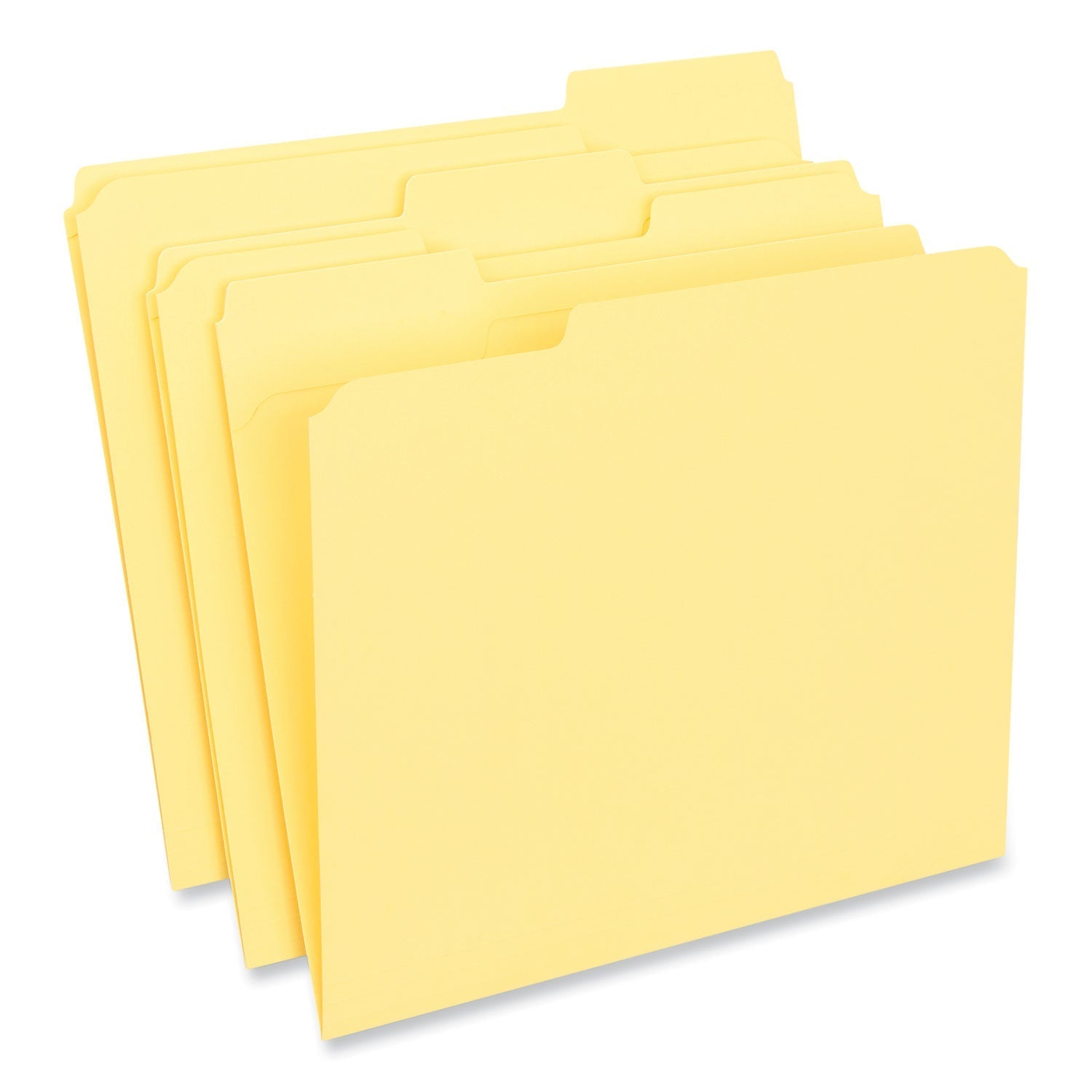 Universal Reinforced Top - Tab File Folders, 1/3 - Cut Tabs: Assorted, Letter Size, 1" Expansion, Yellow, 100/Box - themonogram manor 