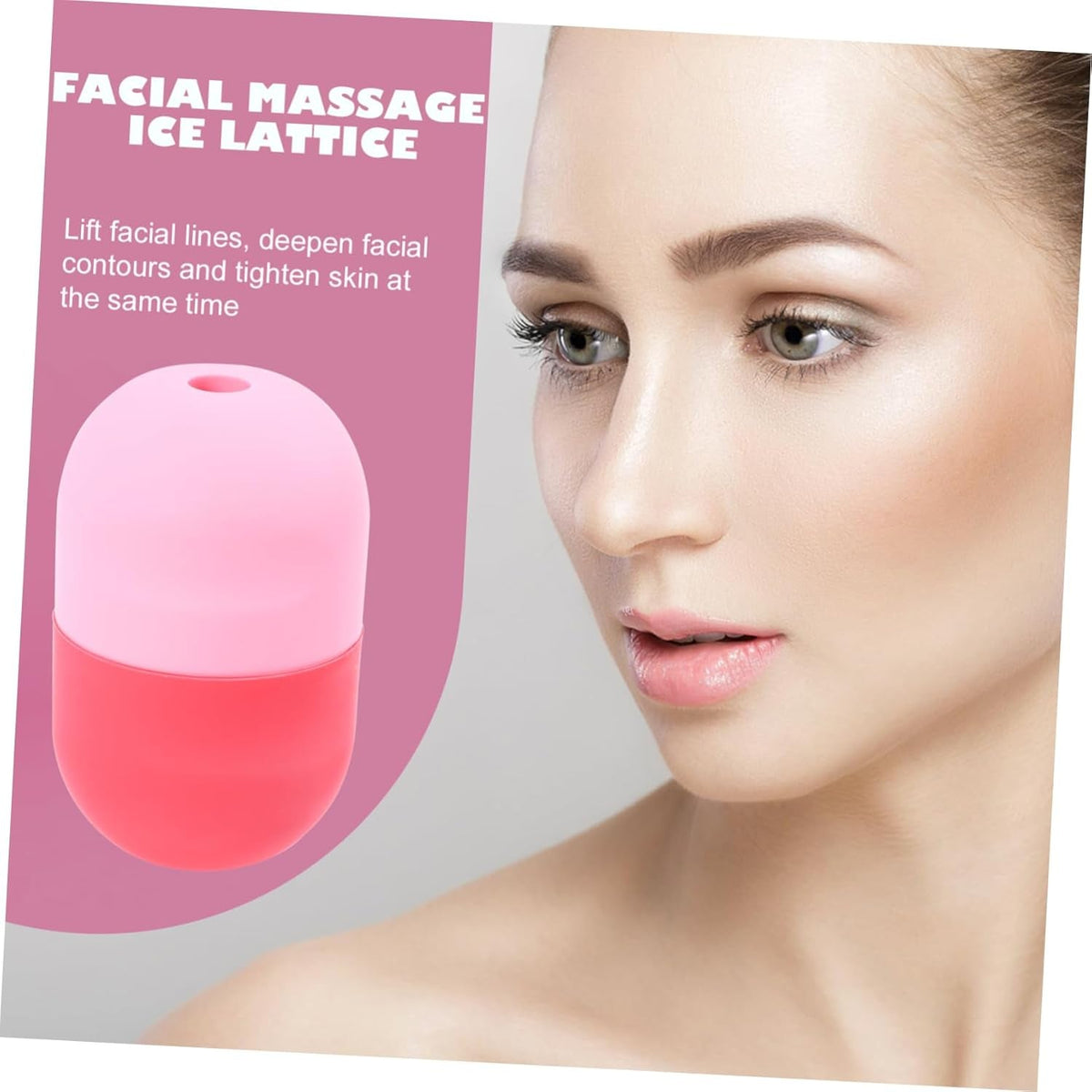 Silicone Ice Face Roller for Skincare Manual Massage Tool to Reduce Puffiness and Dark Circles Versatile Eye Roller for Men and Women for Sunburn Relief and Skin Care Routine - themonogram manor 