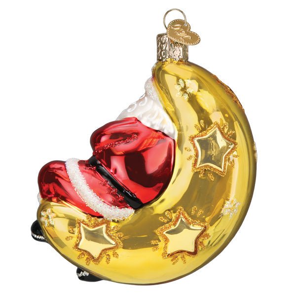 Moonlight Santa Ornament - themonogram manor 