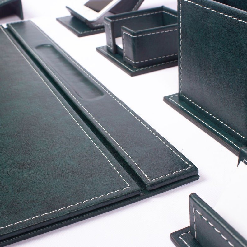 MOOG Luxury Desk Set - 9 Accessories - Black - 9 PCS - themonogram manor 