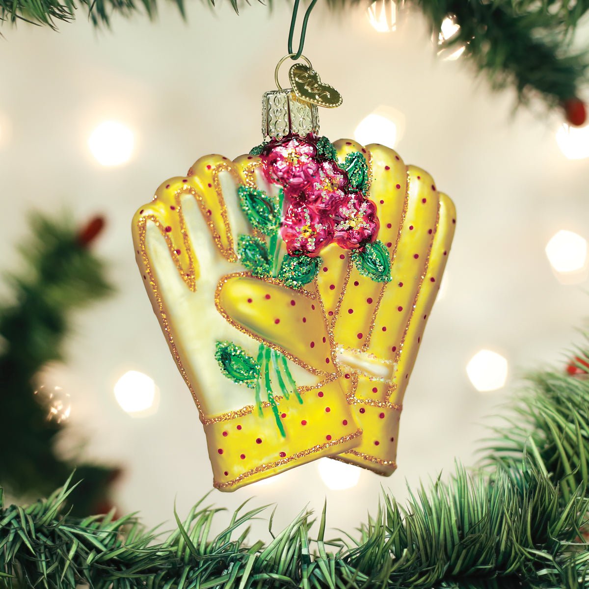Gardening Gloves Ornament - themonogram manor 