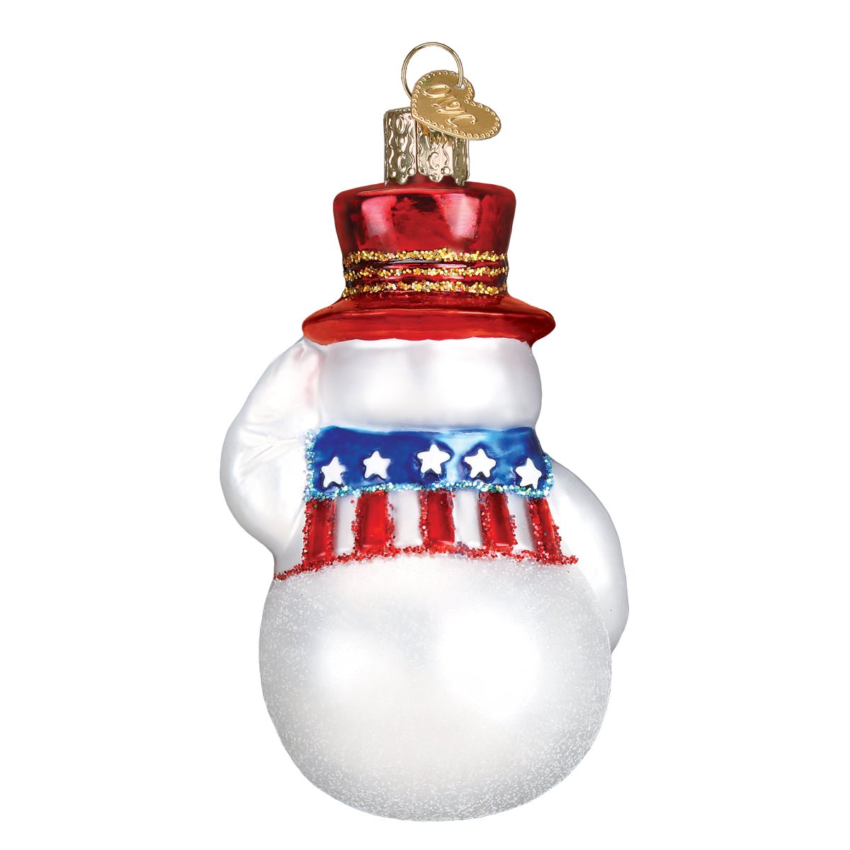 Patriotic Snowman Ornament - themonogram manor 