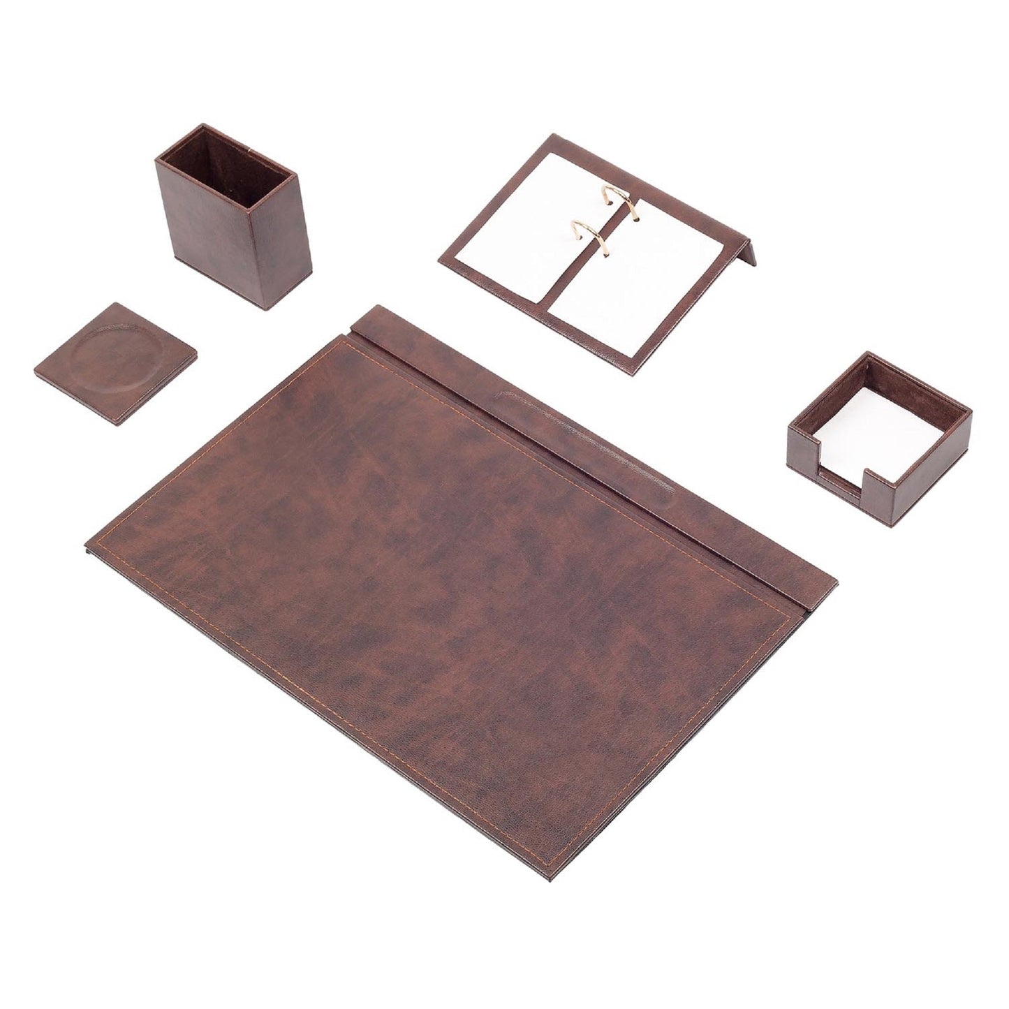 MOOG Leather Desk Set - 5 PCS - themonogram manor 