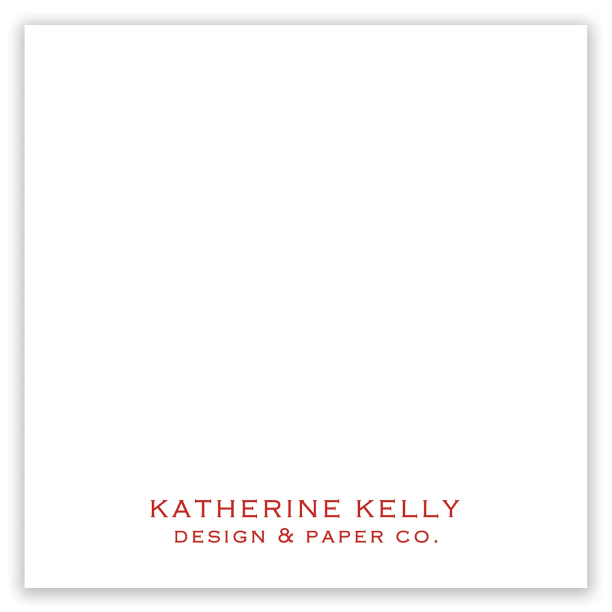 red christmas script enclosure card - themonogram manor 