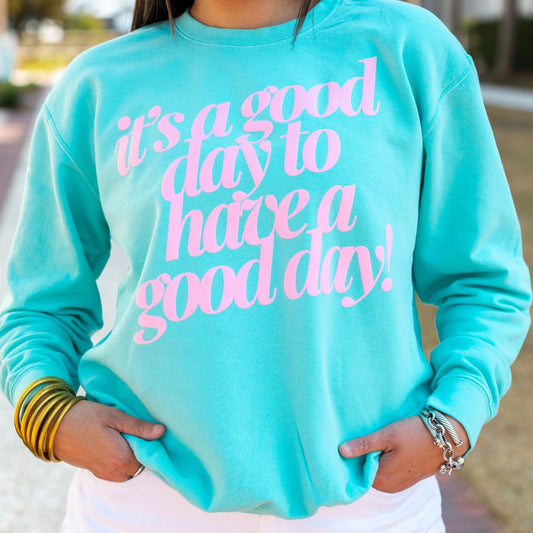 PUFF 'Good Day²' Lightweight Sweatshirt - themonogram manor 
