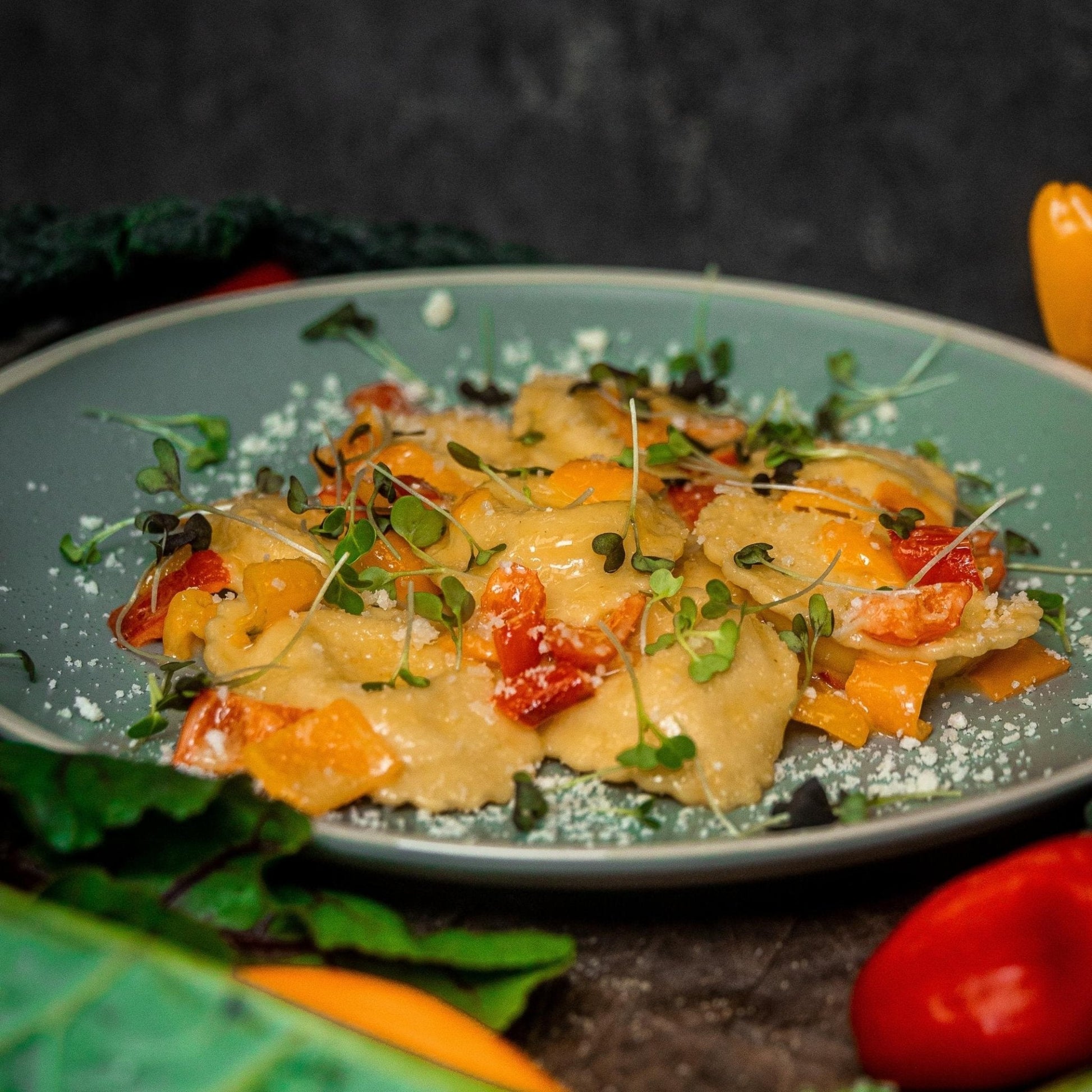 Roasted Corn Ravioli - themonogram manor 