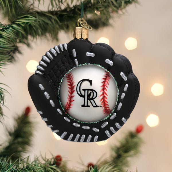 Rockies Baseball Mitt Ornament - #themonogram manor #