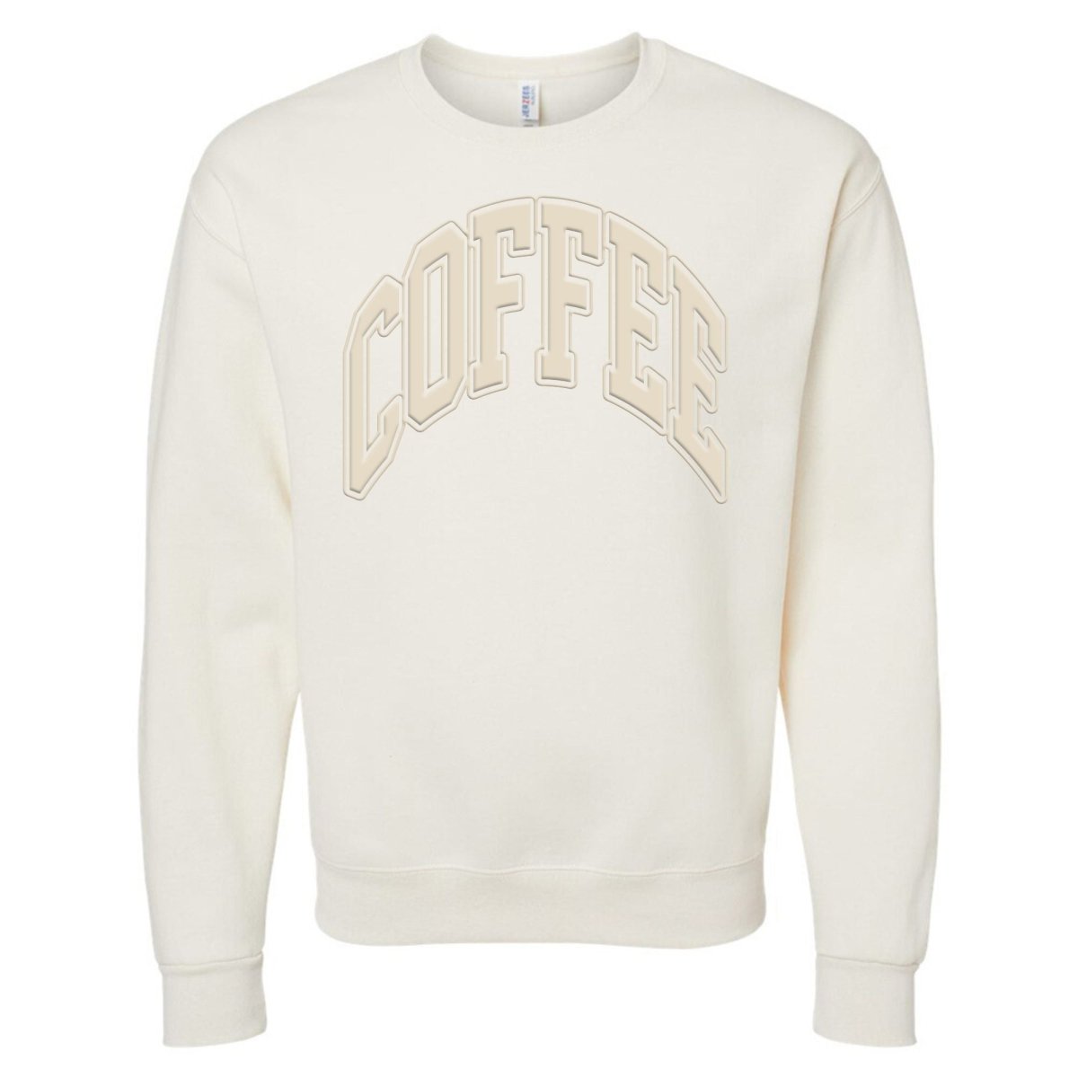 'Coffee' PUFF Crewneck Sweatshirt - themonogram manor 