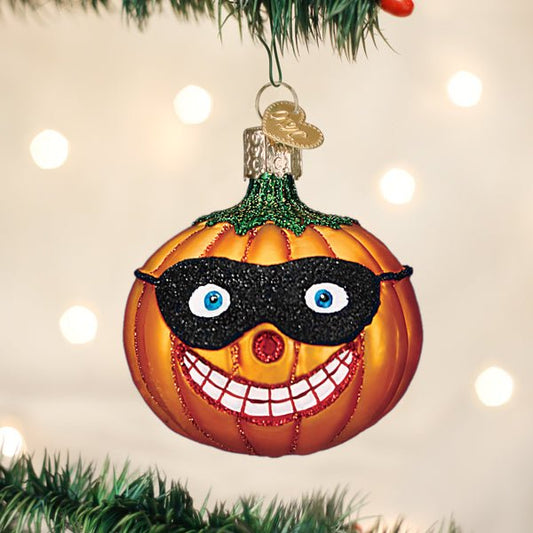 Masked Jolly Jack O'lantern Ornament - themonogram manor 