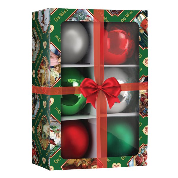 Classics Balls - 3.5" 6 Count Ornament - themonogram manor 