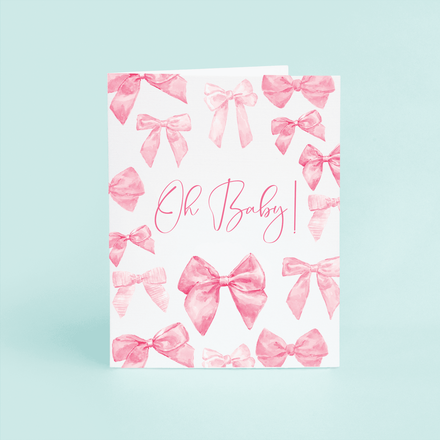 Pink Bows "Oh Baby!" - themonogram manor 