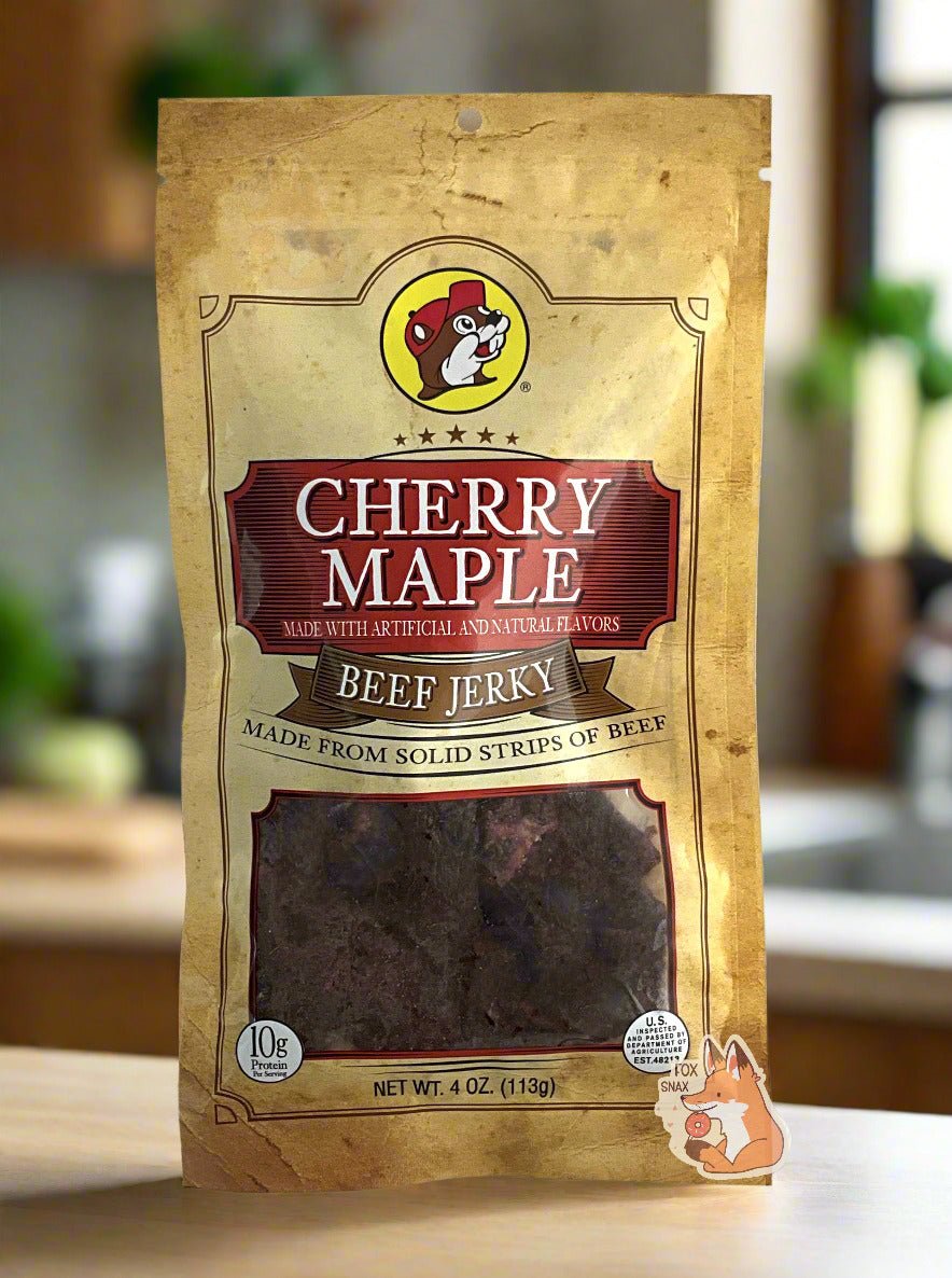 Buc - ee's Cherry Maple Beef Jerky - themonogram manor 