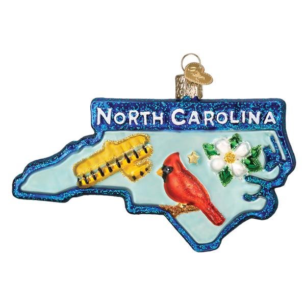 State Of North Carolina Ornament - themonogram manor 