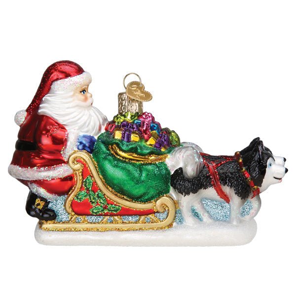 Santa's Dog Sled Ornament - themonogram manor 