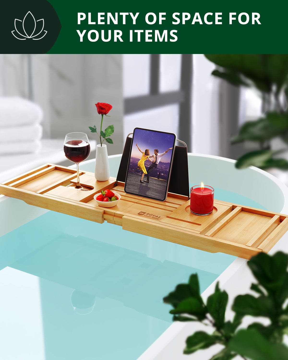 Bathtub Caddy Tray, Natural - themonogram manor 