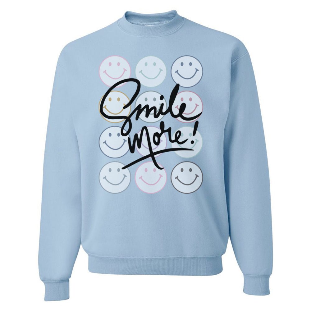 'Smile More' Crewneck Sweatshirt - themonogram manor 