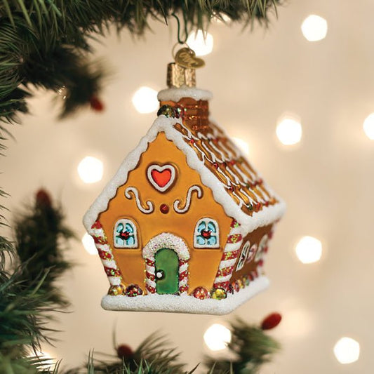 Sweet Gingerbread Cottage Ornament - themonogram manor 