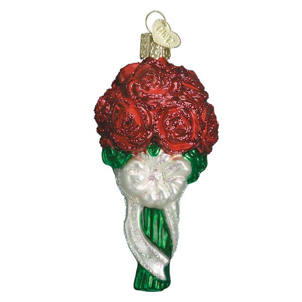Red Rose Bouquet Ornament - themonogram manor 