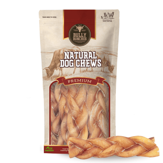 6 Inch Jumbo Braided Bully Stick - themonogram manor 