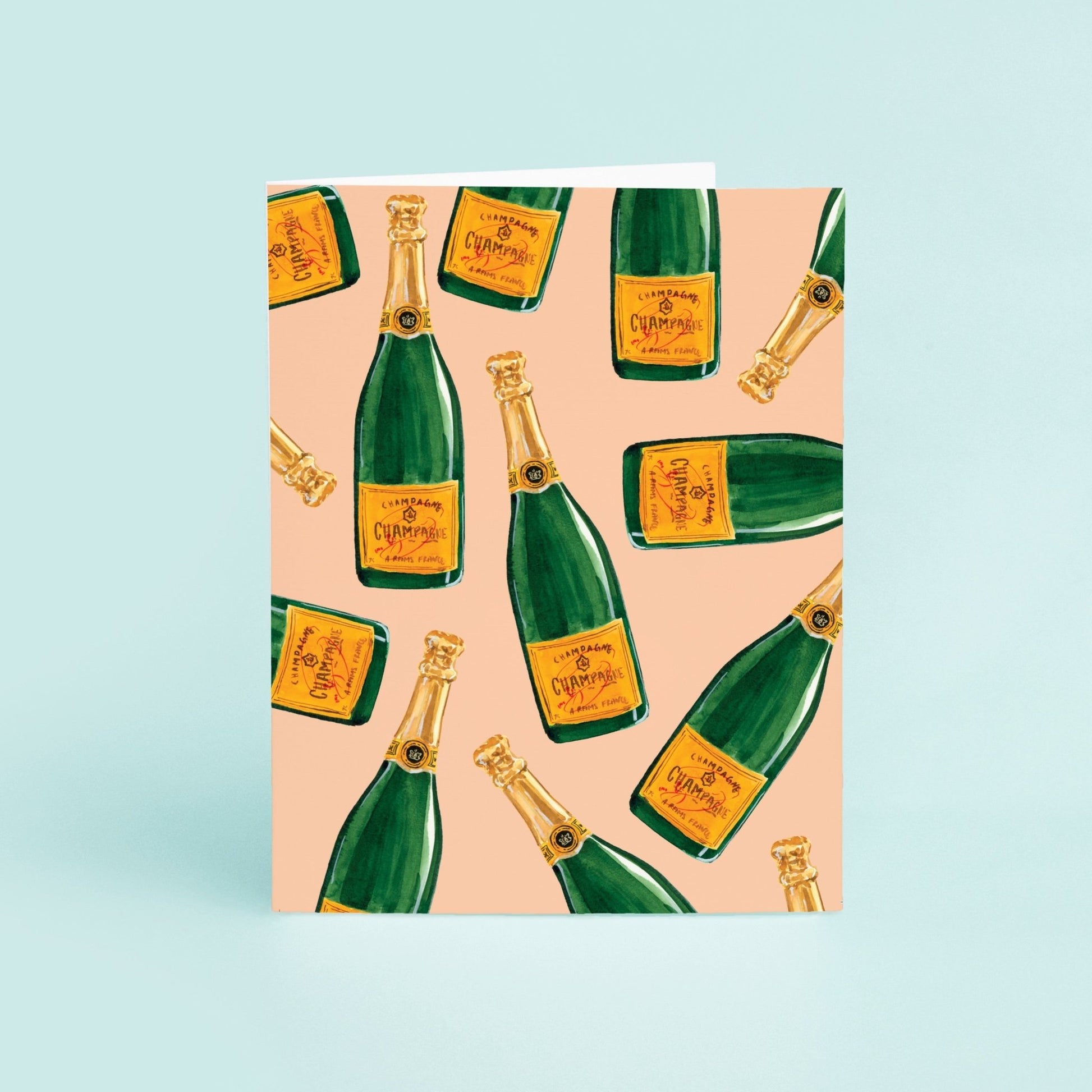 Champagne Bottles - Orange - themonogram manor 