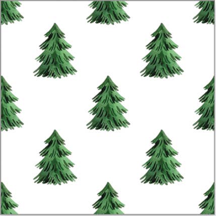 Continuous Roll Gift Wrap | Christmas Tree Farm - themonogram manor 