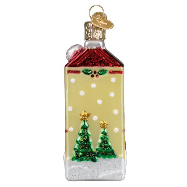 Eggnog Carton Ornament - themonogram manor 