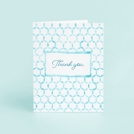 Blue Tiles Thank You - themonogram manor 