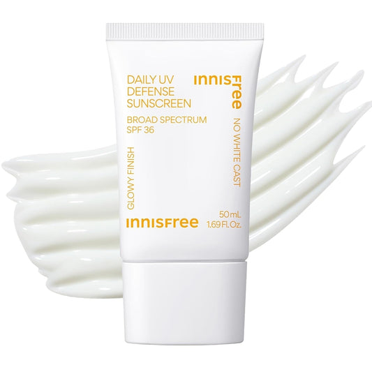 Daily UV Defense Sunscreen Broad Spectrum SPF 36, Invisible Korean Sunscreen for Face with No White Cast - themonogram manor 