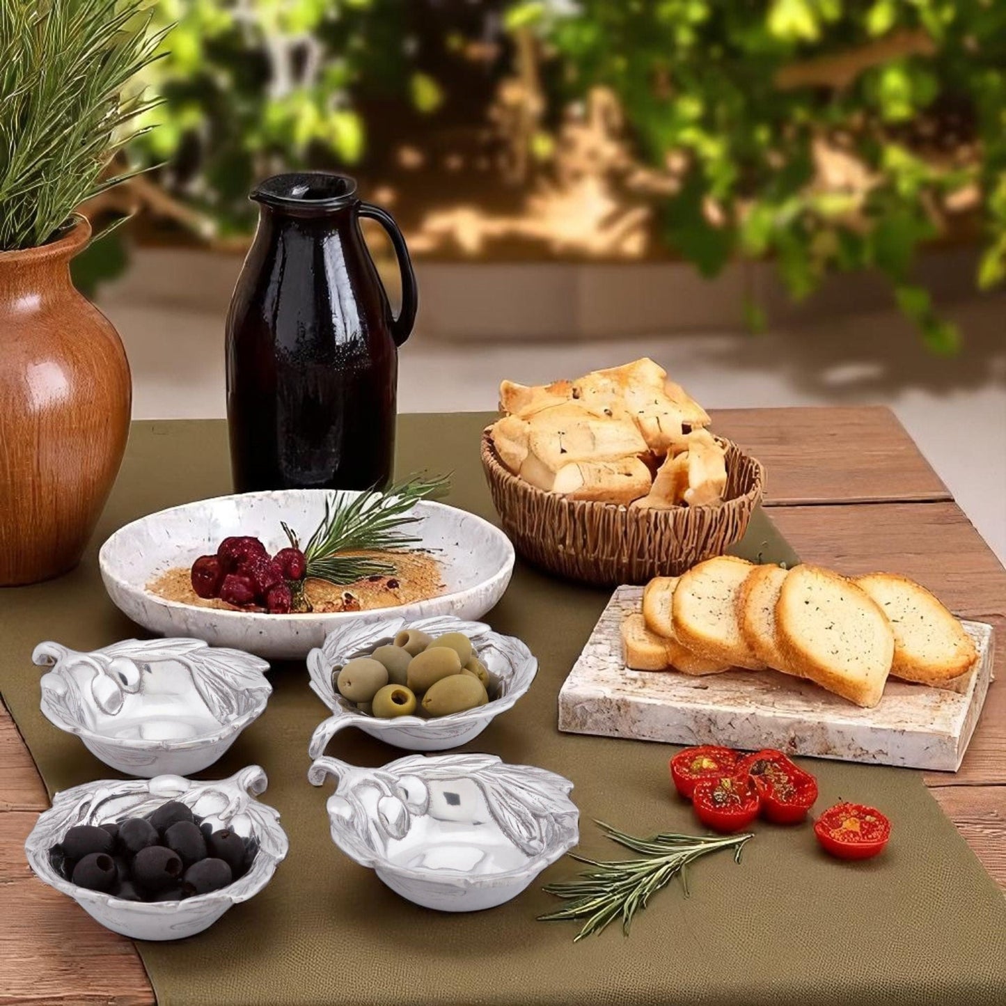 Olive Sauce/Oil Bowl - themonogram manor 